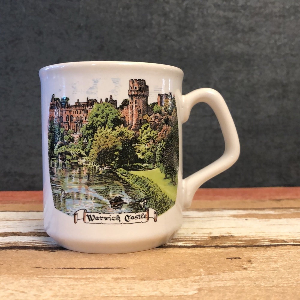 Vintage Warwick Castle Ceramic Coffee Mug